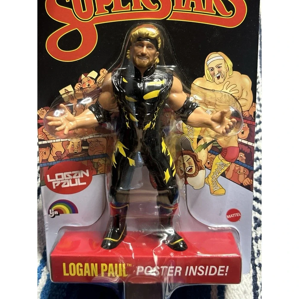 WWE Logan Paul LJN Superstars New Chase WWF Mattel Series 1 Black Card